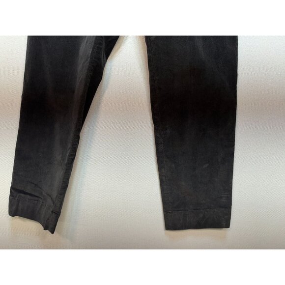 J. Jill Women's Corduroy Career Office Pull On Pants Stretch Size 8 Petite Black - Picture 8 of 12